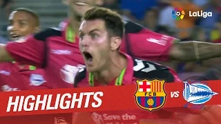 Highlights FC Barcelona vs Deportivo Alavés (1-2)