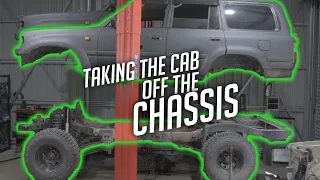 Pulling a Landcruiser Cab off It's Chassis