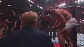 Former President Trump attended a UFC fight in New Jersey Saturday