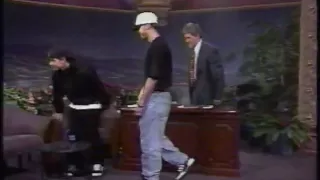 Donnie Wahlberg and Marky Mark on Jay Leno Loungin