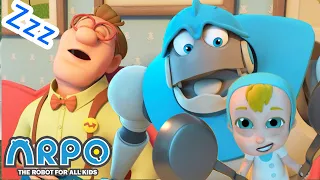 Arpo the Robot | Sleepy Daddy - Keep Baby QUIET!!! | NEW | Funny Cartoons for Kids | Arpo & Daniel