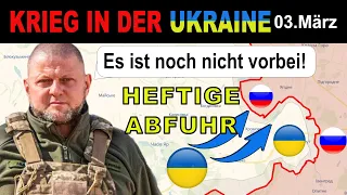 03.März: Ukrainer ZERSTÖREN RUSSISCHE HOFFNUNG auf EINFACHE EINKESSELUNG bei Bakhmut | Ukraine-Krieg