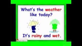 Weather ,English for kids Vocabulary ESL kids Lesson .flv