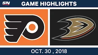 NHL Highlights | Flyers vs. Ducks - Oct. 30, 2018