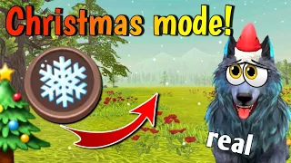 wildcraft new Christmas mode❄️ glitch enjoy with snow🌟 on any map and new Christmas star glitch 🌨️