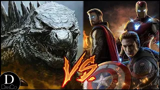 The Avengers VS Godzilla | MCU | BATTLE ARENA | Godzilla vs Kong