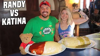 5lb Steak & Chicken Queso Burrito Challenge in My Hometown!!