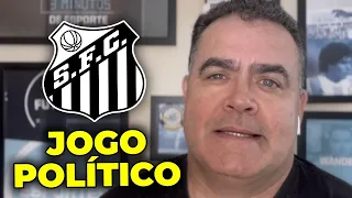 Com a falta de futebol, o jogo "político" do Santos rouba a cena na imprensa