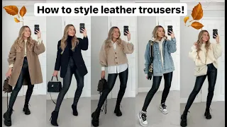 HOW TO STYLE LEATHER LEGGINGS! | I GOT ATTACKED!! | VLOG! | Freya Killin