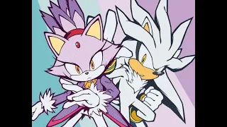 Silver the Hedgehog and Blaze the Cat (The Future couple) (SFSB) By Trixieluz♥