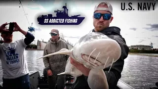 FISHING Dinosaurs With The US NAVY In Downtown Portland, Oregon. | Addicted Life Ep. #45
