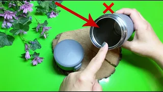 Easy cleaning trick of thermos cup: no need to wash!(Tips on how to clean )the smelly thermos flask💥