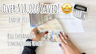 Saving over $18,000! | Sinking Funds Update | Cash Unstuffing | Bill Exchange | December 2021
