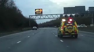 Smart motorway? One car closes all 4 lanes on M25 for 15 minutes.