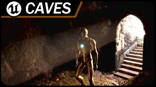 Let's Build the RPG! - 56 – Landscape Cave Sculpting and Lighting – Unreal Engine 5 Tutorial