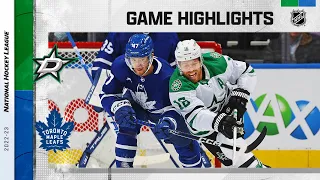 Stars @ Maple Leafs 10/20 | NHL Highlights 2022