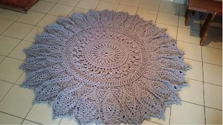 ОГРОМНЫЙ вязаный ковер КАК ЭТО БЫЛО? crochet doily rug