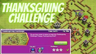 Easily 3 star Thanksgiving Challenge in clash of clan