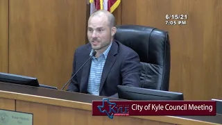 Kyle City Council Meeting June 15 2021