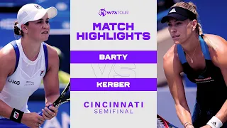 Ashleigh Barty vs. Angelique Kerber | 2021 Cincinnati Semifinal | WTA MatchHighlights