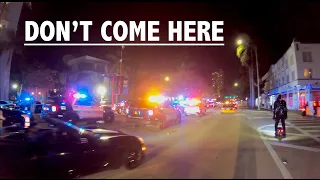 Spring Break Lock Down On Miami Beach Check Points & Searches