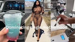 Tox!c texting hack! DOMINATING *single motherhood* new nails, spending time alone