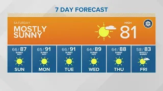 Mostly sunny Saturday | KING 5 Weather