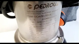 Фекальный насос Pedrollo BCm 10/50-N - обзор близко 4к