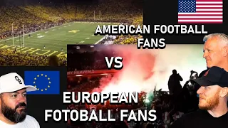 American Football vs European Football Fans REACTION!! | OFFICE BLOKES REACT!!