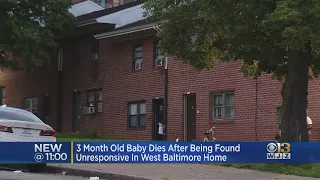 Police: 3 Month Old Baby Dies After Being Found Unresponsive In West Baltimore Home