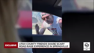 Utah County road rage victims share dramatic video of man punching their car