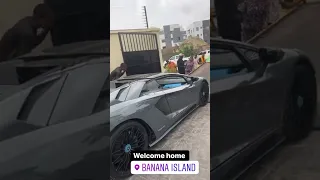 Davido Takes Delivery Of His ₦285m Lamborghini Aventador