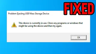 How to Fix Problem Ejecting USB Mass Storage Device On Windows 10/11 (SOLVED)