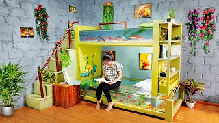 Unbelievable ideas! Make a masterpiece fish tank bunk bed at home