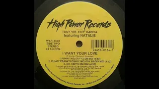 Tony "Dr. Edit" Garcia featuring Natalie - I Want Your Love (Funky Melody Radio Mix)