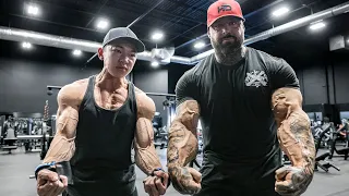 FREAKY VASCULAR ARM DAY! || Tristyn Lee & Frank McGrath (Biceps, Triceps, Forearms)