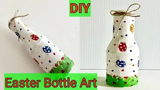 How to make Easter Bottle Art/Easter Craft/DIY Recycling craft ideas/DIY Bottle Art/DIY Bottle Decor