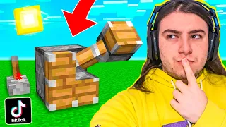 PROBAMOS los TIKTOK MÁS VIRALES DE MINECRAFT 😂😱 MINECRAFT TIKTOKS ¿FUNCIONAN? 4