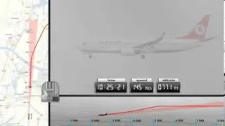 Turkish Airlines Boeing 737 accident animation Flight TK-1951