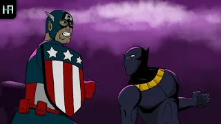 Captain America VS Black Panther | MARVEL Fan Cut Out Animation