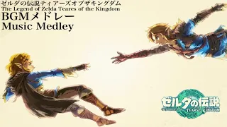 【ムービー付きBGMメドレー】Music Medley of The legend of Zelda Tears of the Kingdom　ゼルダの伝説ティアーズオブザキングダムBGMメドレー