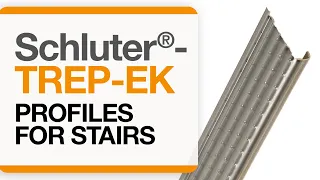 How to install tile edge trim on stairs: Schluter®-TREP-EK