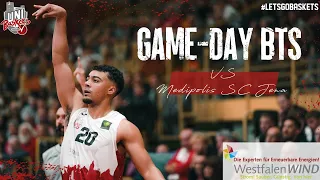 Game-day BTS: Uni Baskets Paderborn vs Medipolis SC Jena | 1. Spieltag | ProA
