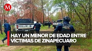 Identifican a víctimas de enfrentamiento en Zinapécuaro, Michoacán