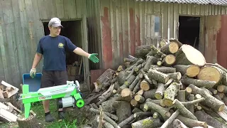 Легкая заготовка дров к зиме. Гидравлический дровокол с электроприводом REDVERG RD-LS25-52E