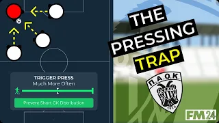 The PRESSING Trap: Opposition Instructions & Out of Possession | FM24 | PAOK | Toumba No. 5