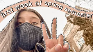 COLLEGE WEEK IN MY LIFE | first week of spring semester 2021!