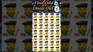 Can You Spot The Odd One Out 🕵️‍♂️ Emoji Puzzle Challenge #4 | Test Your Brain Power 🧩||#shorts