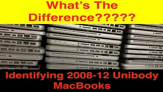 Identifying 2008-12 Apple Unibody MacBooks:  What's The Difference Between Models?