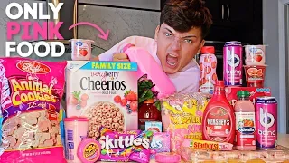 I ONLY Ate PINK Foods For 24 HOURS! (FOOD CHALLENGE)